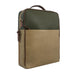 iWebCart - Augusta Leather Backpack-Tan/Olive Green